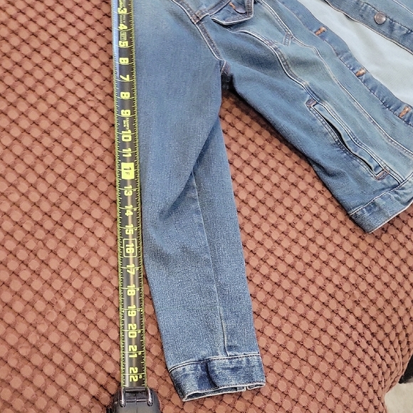 Time and Tru Size 12-14 (Girl) Kids Blue Jean Jacket - Picture 10 of 12
